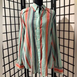 Ralph Lauren Vibrant Striped Button Down Shirt